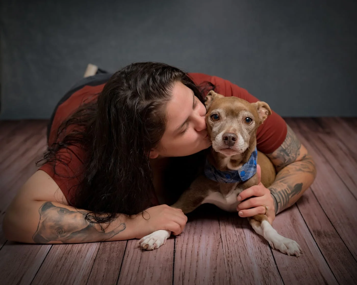 Jen with dog